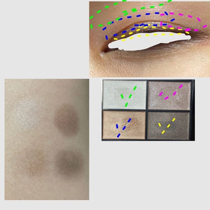 レブロン カラーステイ デイ トゥ ナイト アイシャドウ クアッド 555 ムーンリット/REVLON/アイシャドウパレットを使ったクチコミ(2枚目)