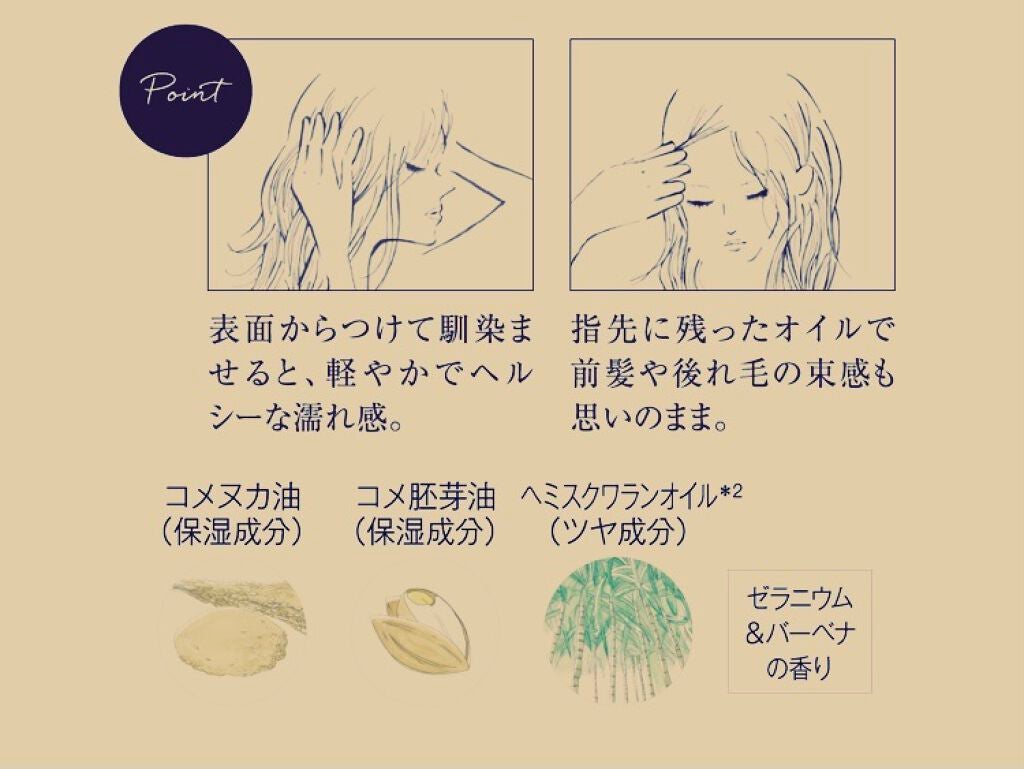 マルチスタイリングオイルライト/NiNE/ヘアオイルを使ったクチコミ(2枚目)