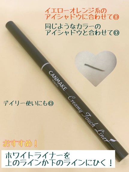 クリーミータッチライナー/キャンメイク/ジェルアイライナーを使ったクチコミ(3枚目)