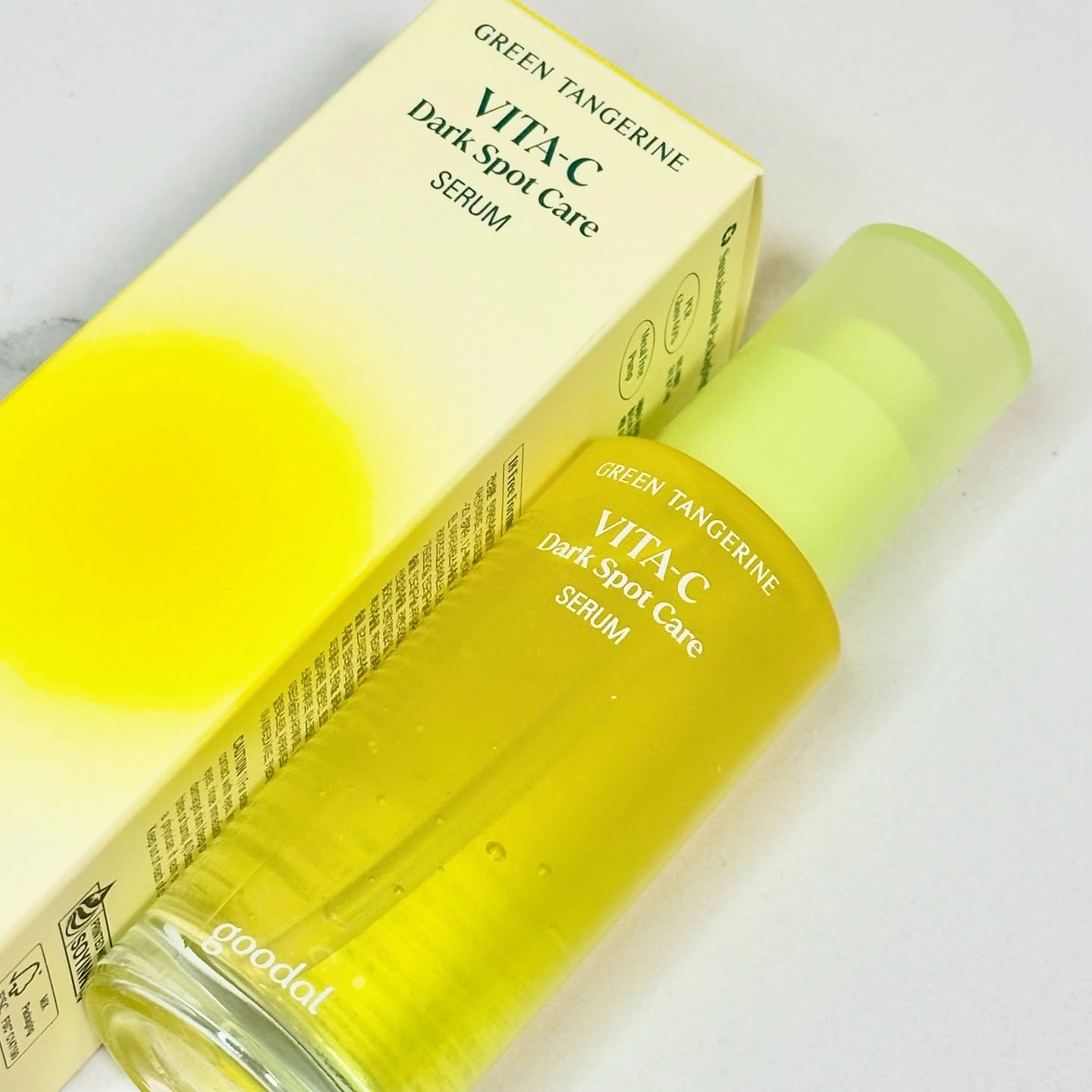 グリーンタンジェリン ビタC ダークスポットケアセラム/goodal/美容液を使ったクチコミ（1枚目）