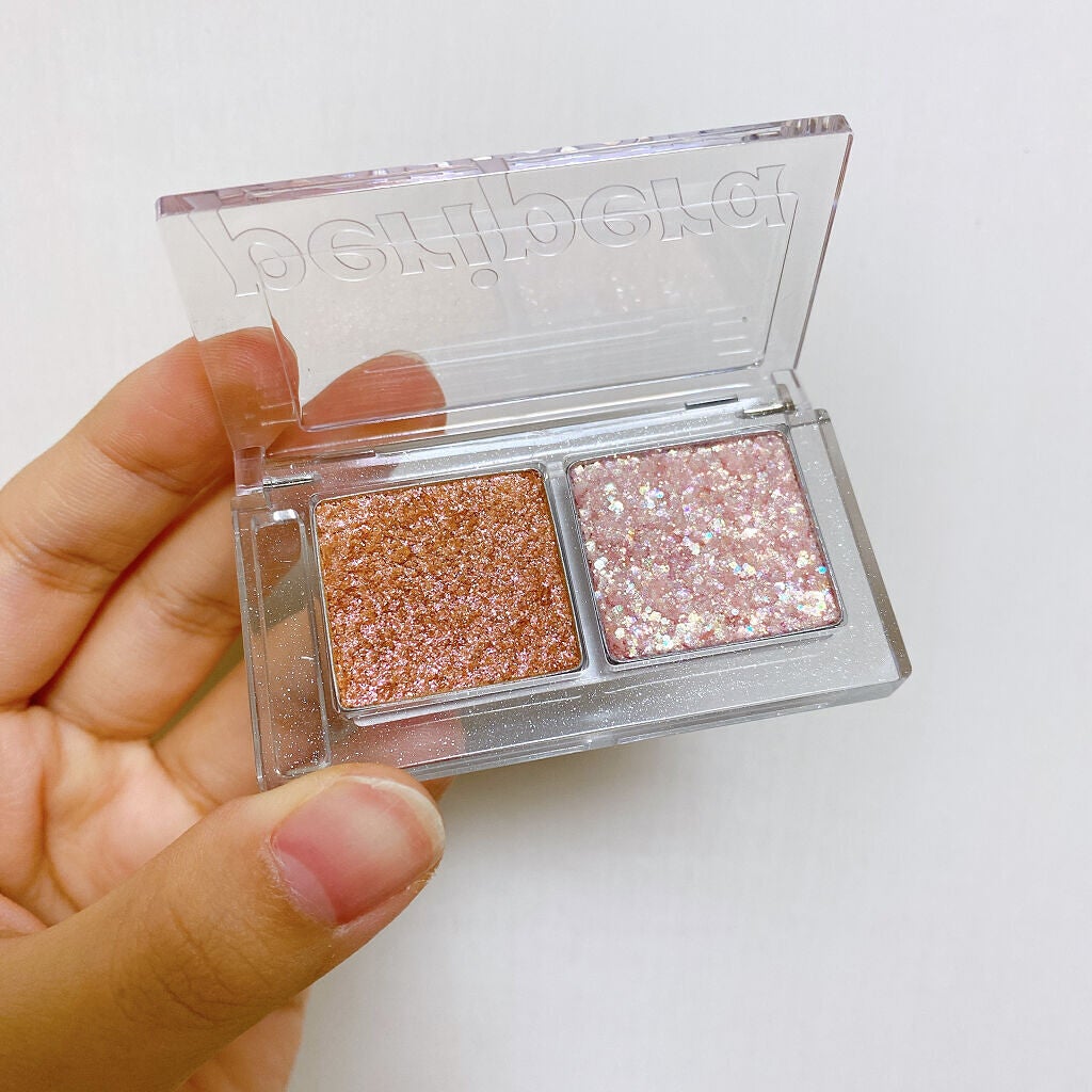 デュオ ポケット グリッター シャドウ/PERIPERA/アイシャドウパレットを使ったクチコミ(2枚目)