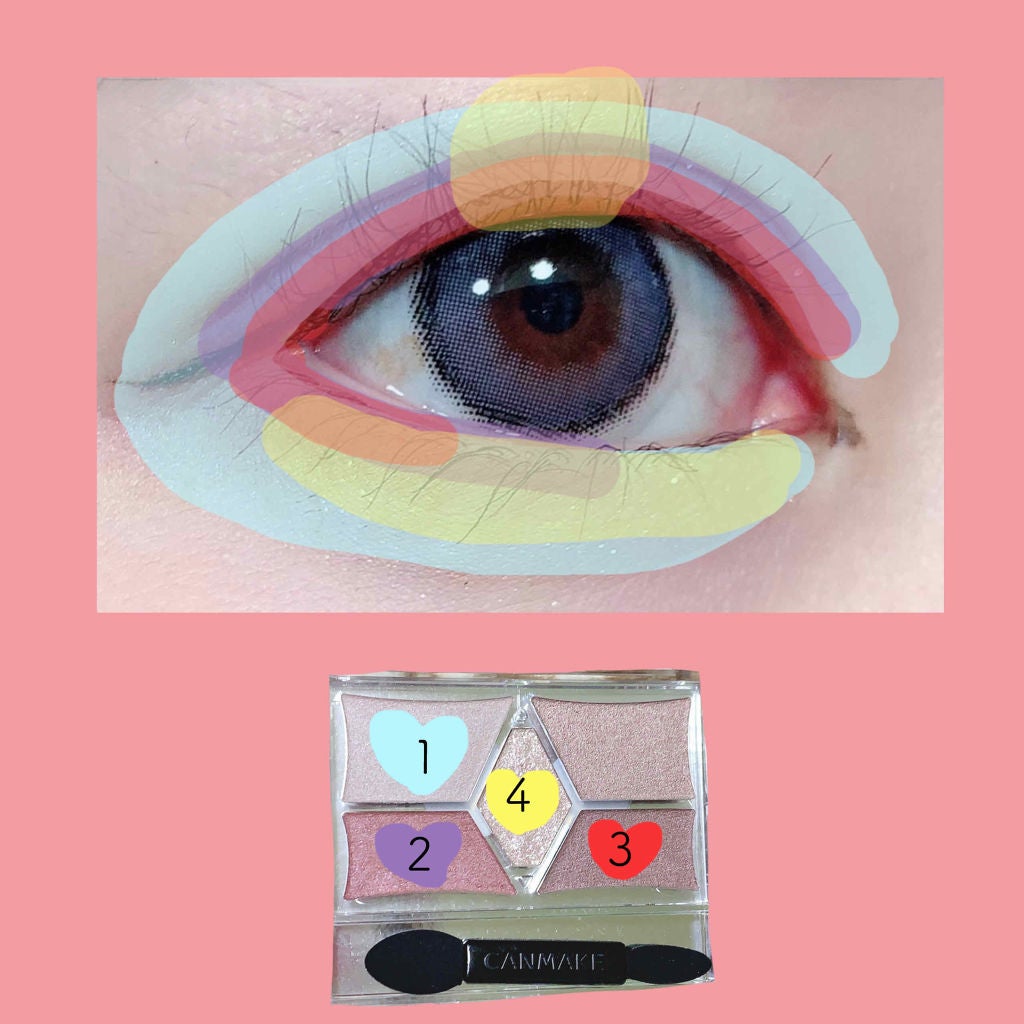 【旧品】パーフェクトスタイリストアイズ/キャンメイク/アイシャドウパレットを使ったクチコミ(2枚目)