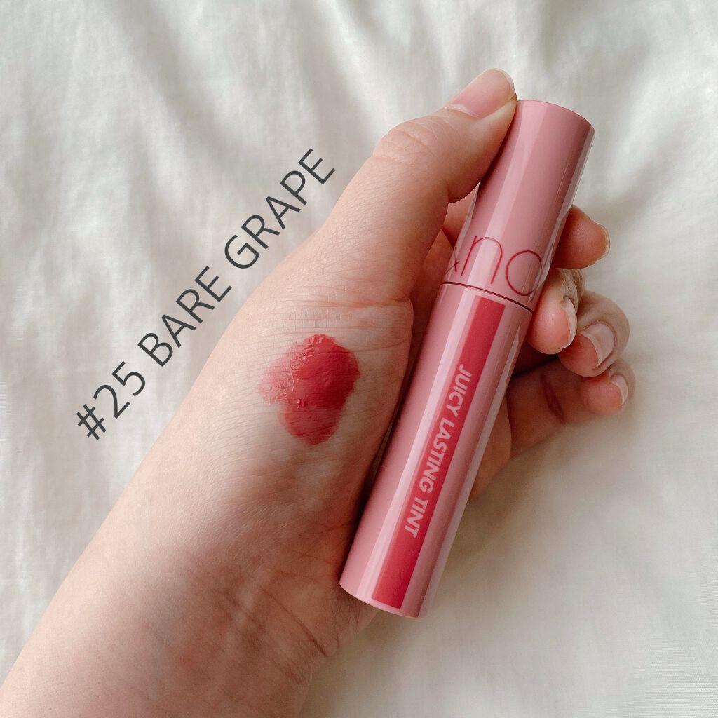 ジューシーラスティングティント/rom&nd/リップティントを使ったクチコミ(3枚目)