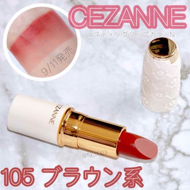 ラスティング リップカラーN 105 ブラウン系/CEZANNE/口紅を使ったクチコミ（1枚目）