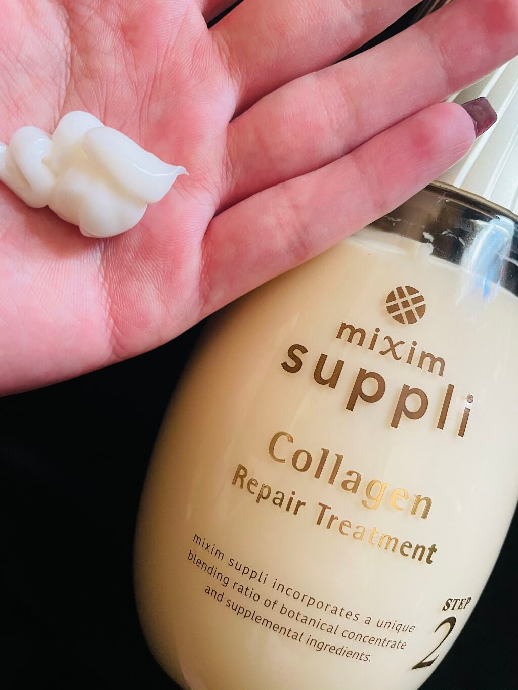 ビタミン リペアシャンプー/コラーゲン リペアヘアトリートメント/mixim suppli/市販シャンプーを使ったクチコミ(1枚目)