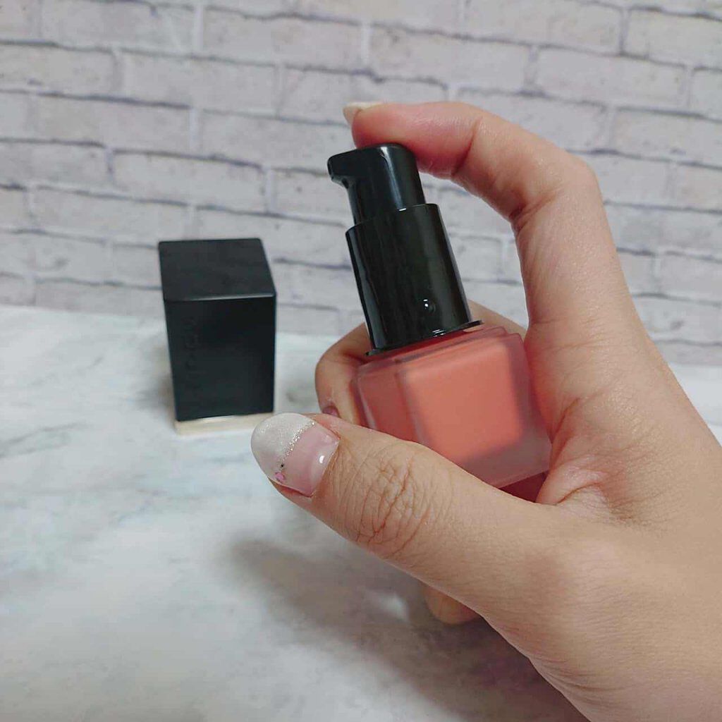 シマー リクイド ブラッシュ 03 蜜柑子 - MITSUKOUJI/SUQQU/リキッドチークを使ったクチコミ（3枚目）