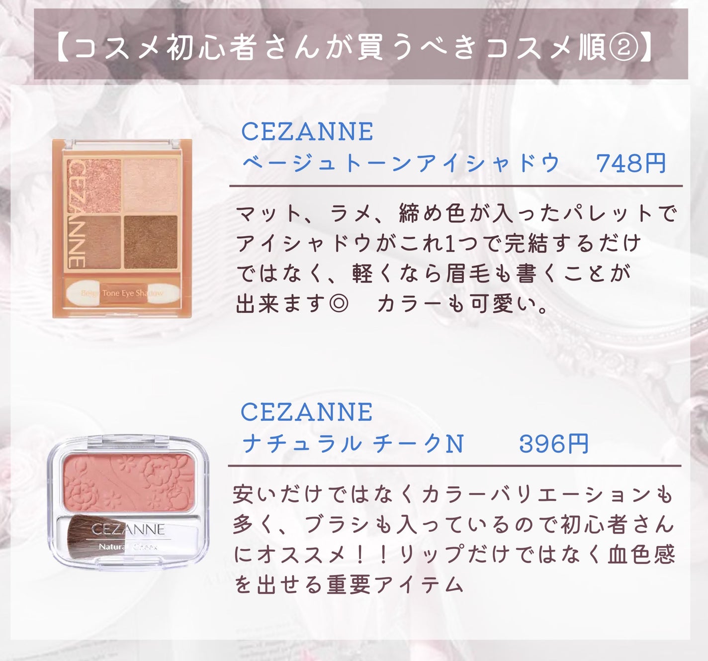 ナチュラル チークN/CEZANNE/パウダーチークを使ったクチコミ(3枚目)