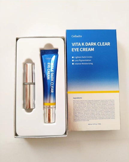 VITA K DARK CLEAR EYE CREAM/Celladix/アイケア・アイクリームを使ったクチコミ(3枚目)
