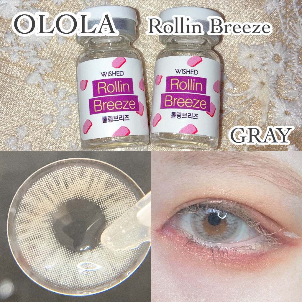 ロリンブリーズ(Rollin' breeze)/OLOLA/カラーコンタクトレンズを使ったクチコミ（2枚目）