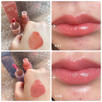 ロウグロウジェルティント/hince/リップティントを使ったクチコミ(2枚目)