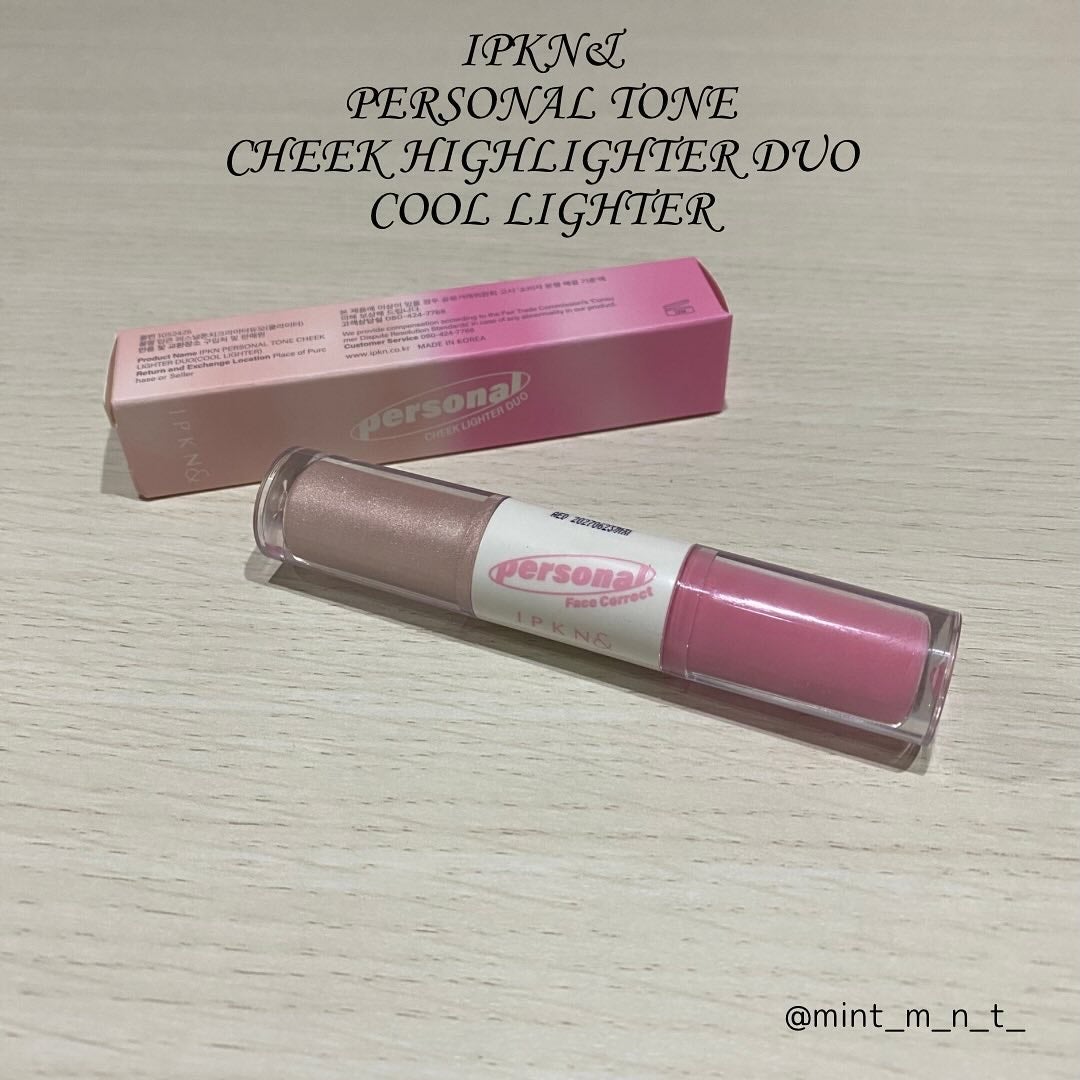 IPKN& Personal Tone Cheek Lighter Duo/IPKN&/ジェル・クリームチークを使ったクチコミ(1枚目)