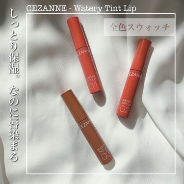 ウォータリーティントリップ/CEZANNE/口紅を使ったクチコミ（1枚目）