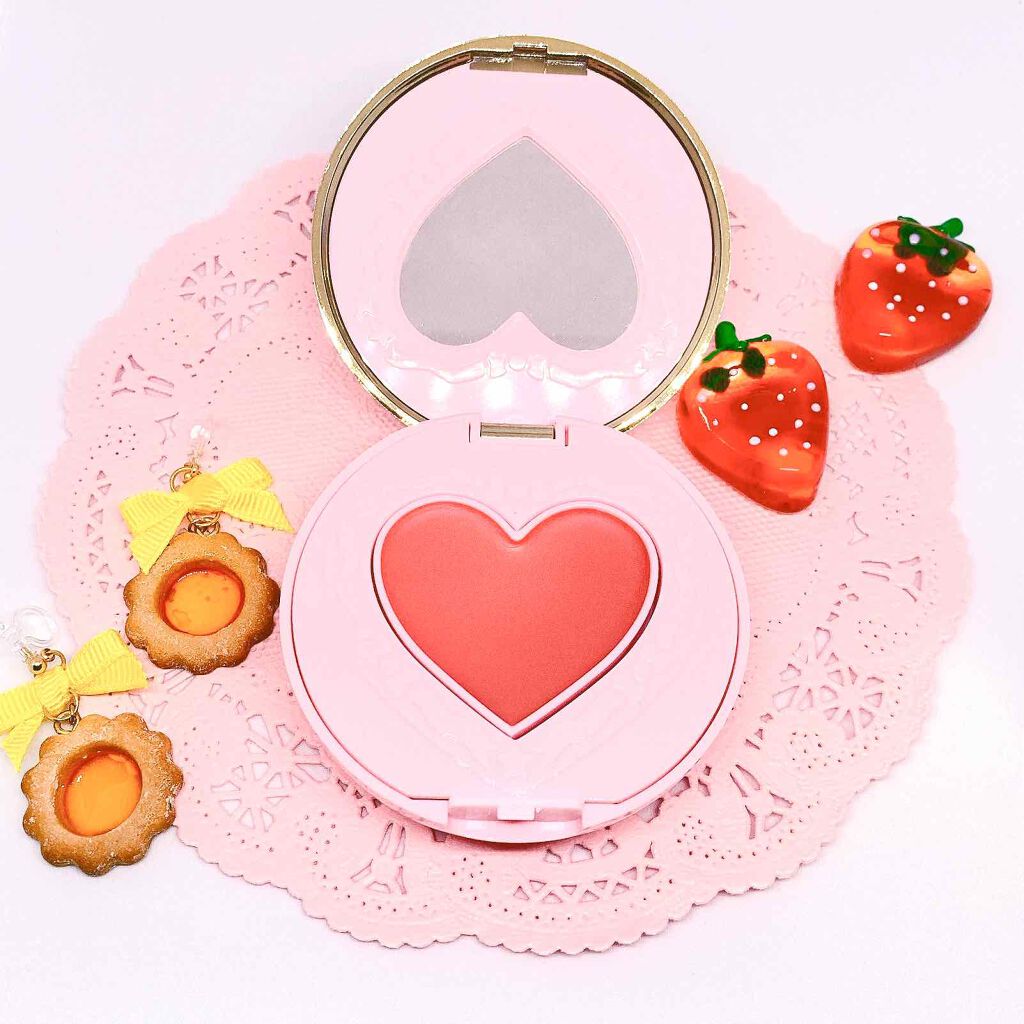 ミラクルロマンス プリズムハートクリームチーク/クレアボーテ/ジェル・クリームチークを使ったクチコミ（2枚目）