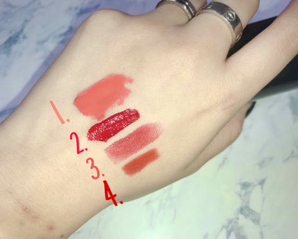 オーマイオウサム ティントグロス 01 オウサム バーガンディ/LIZLY/リップティントの画像