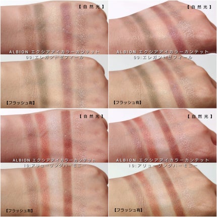 エクシア アイカラー カンテット/ALBION/アイシャドウパレットを使ったクチコミ(5枚目)