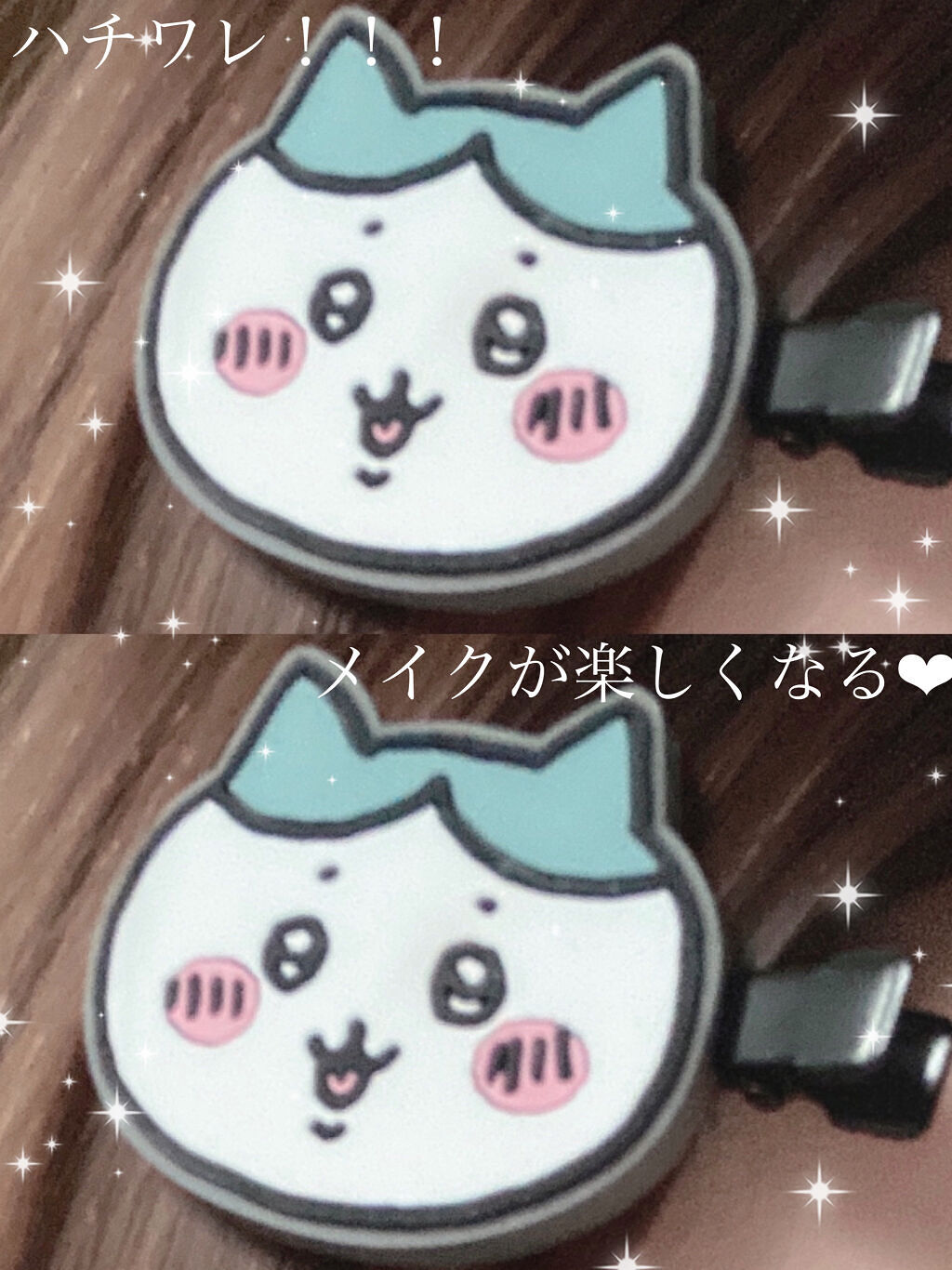 ちいかわ前髪クリップ/きゃらぱち/ヘアアクセサリーを使ったクチコミ（3枚目）