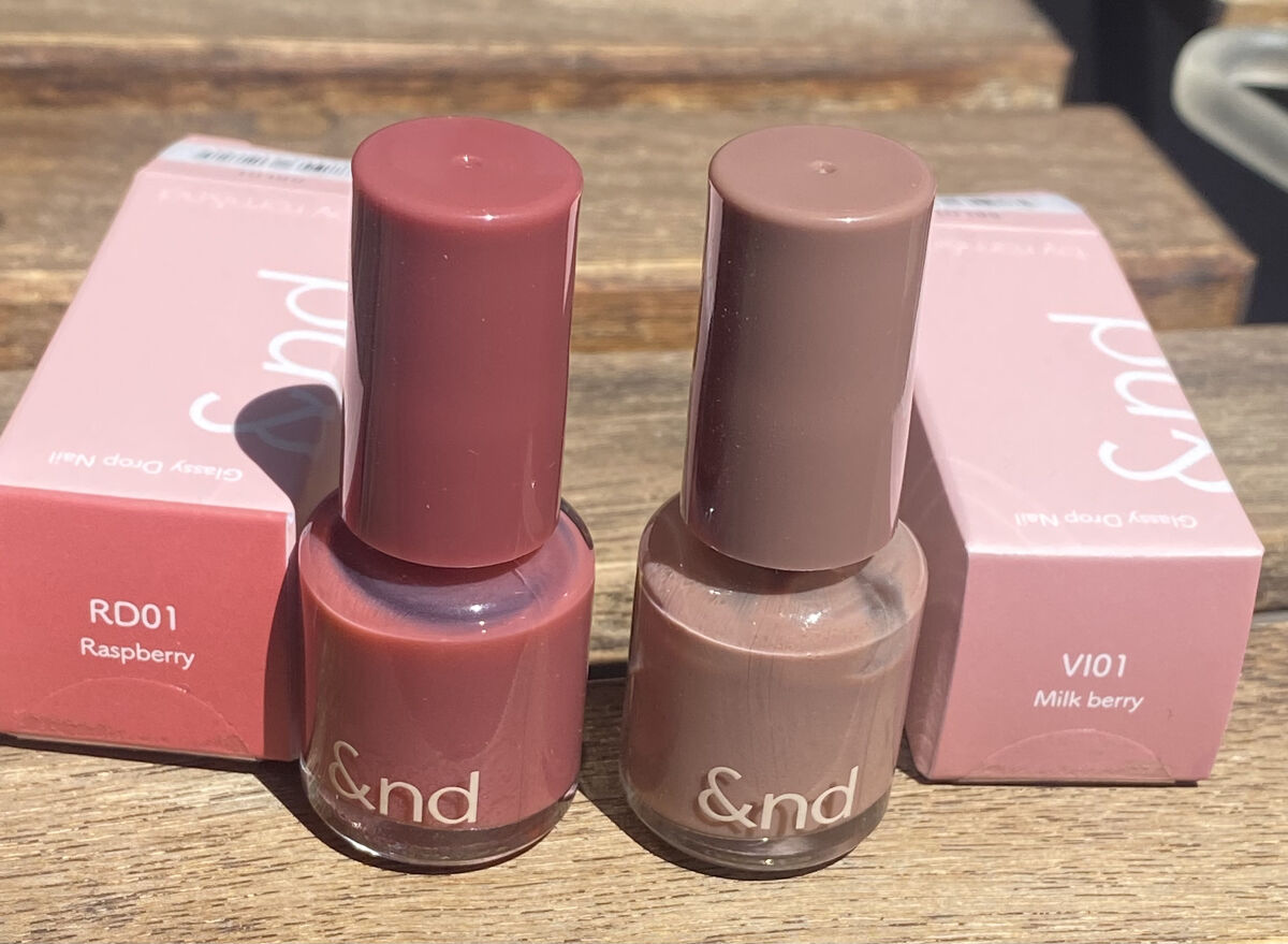 アンドバイロムアンド　グラッシードロップネイル/&nd by rom&nd/マニキュアを使ったクチコミ（1枚目）