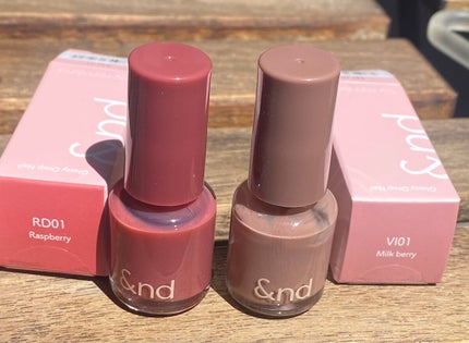 アンドバイロムアンド グラッシードロップネイル/&nd by rom&nd/マニキュアを使ったクチコミ(1枚目)