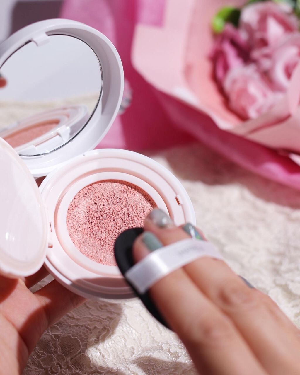 トーンアップ CC クッション ファンデーション/iMPREA/クッションファンデーションを使ったクチコミ（2枚目）