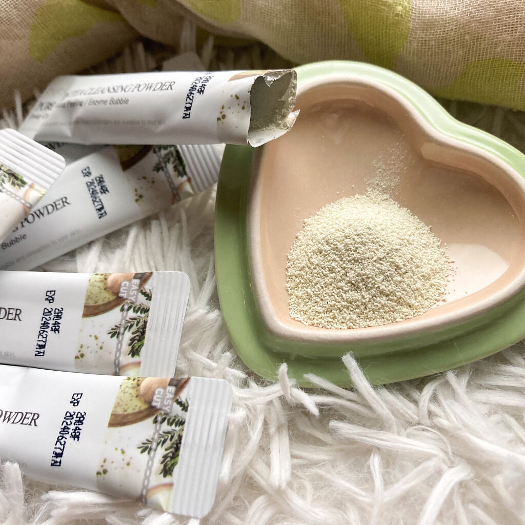 ピュアグリーンティークレンジングパウダー/DETOSKIN/洗顔パウダーを使ったクチコミ（2枚目）