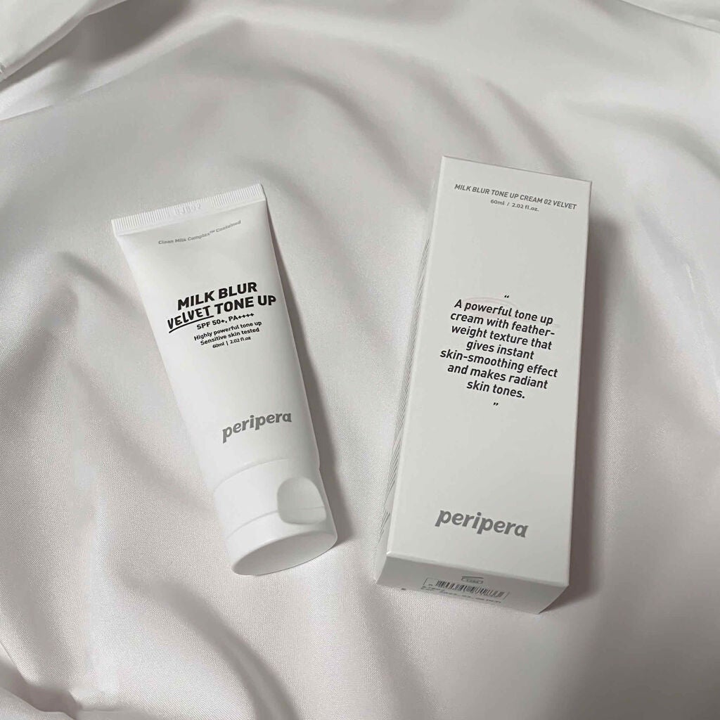 ミルク ブラー トーン アップ クリーム/PERIPERA/化粧下地を使ったクチコミ(2枚目)