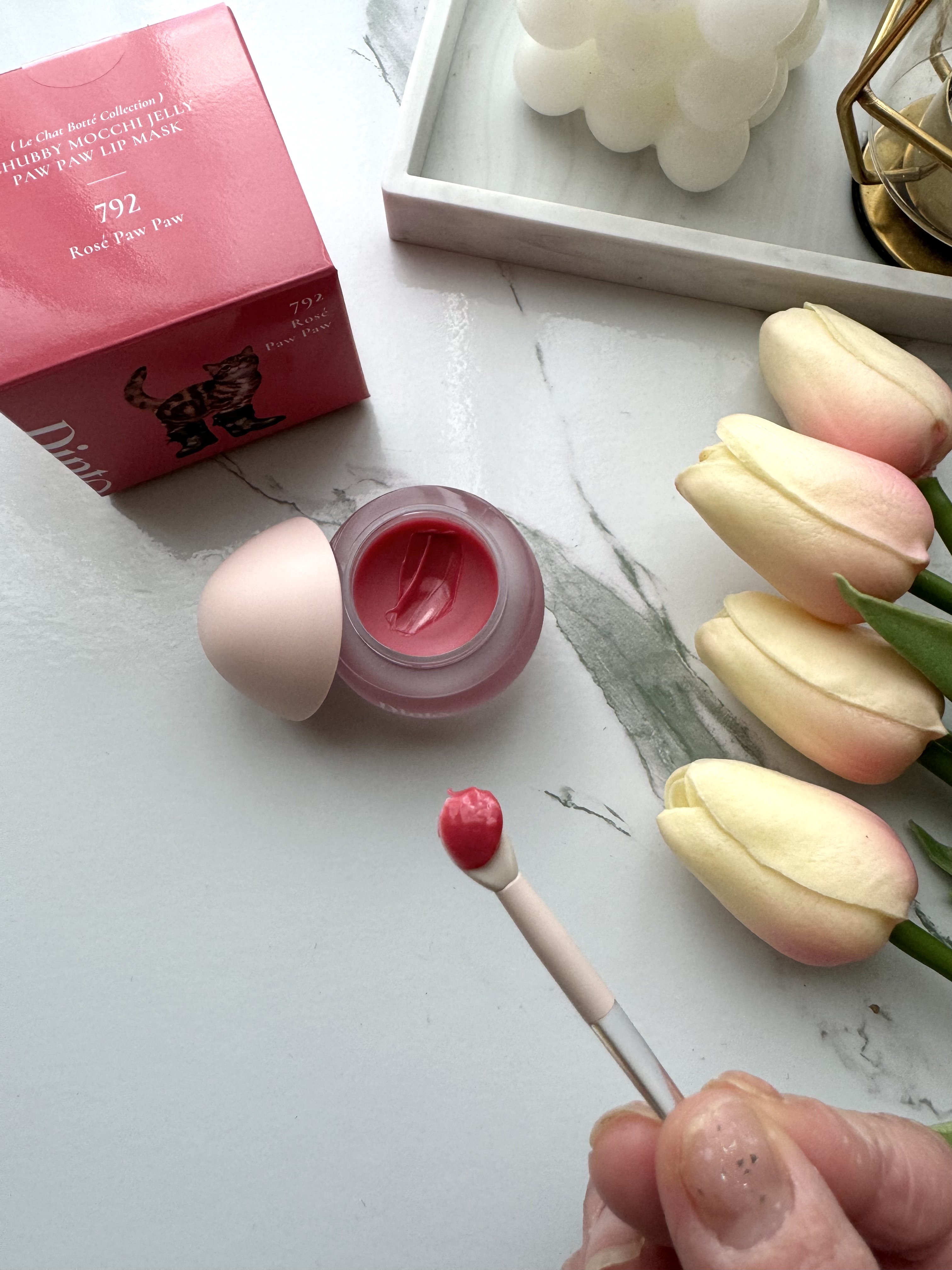 チャビもちゼリーパウパウリップマスク/Dinto/リップマスクを使ったクチコミ（3枚目）