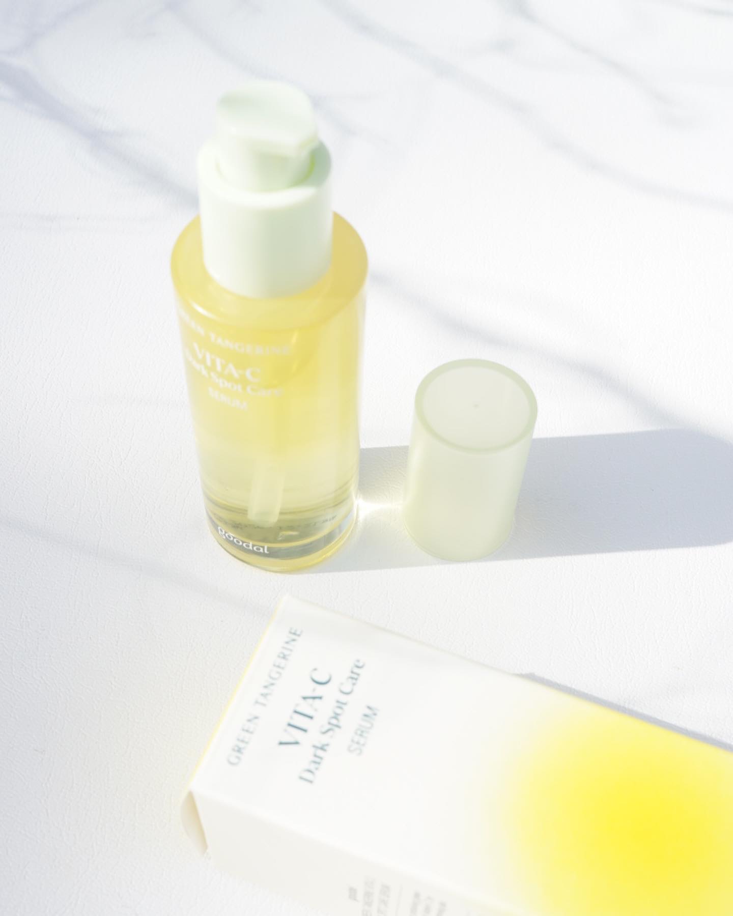 グリーンタンジェリン ビタC ダークスポットケアセラム/goodal/美容液を使ったクチコミ（2枚目）