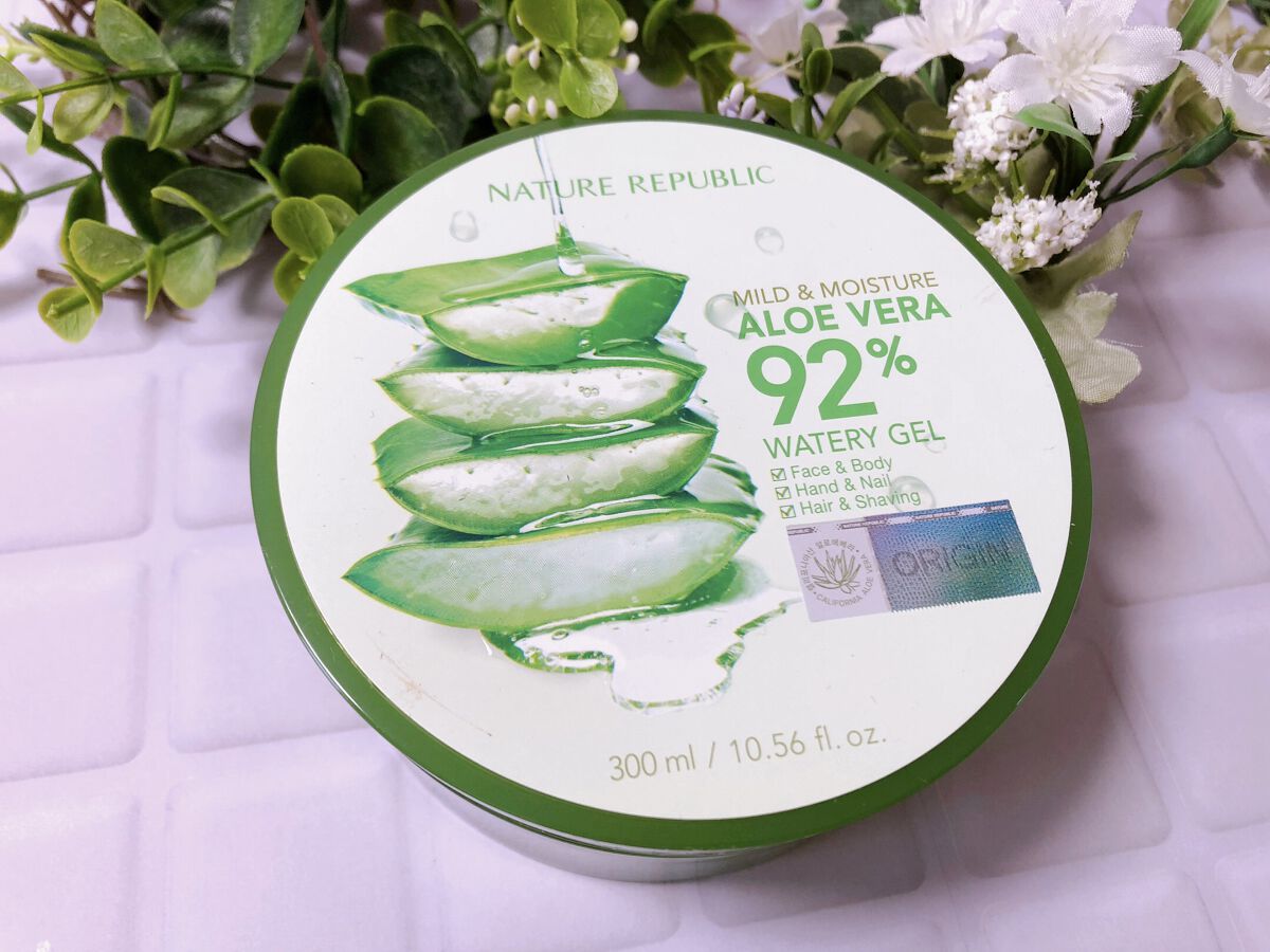 マイルド＆モイスチャーアロエジェル/ネイチャーリパブリック/ボディローションを使ったクチコミ（2枚目）