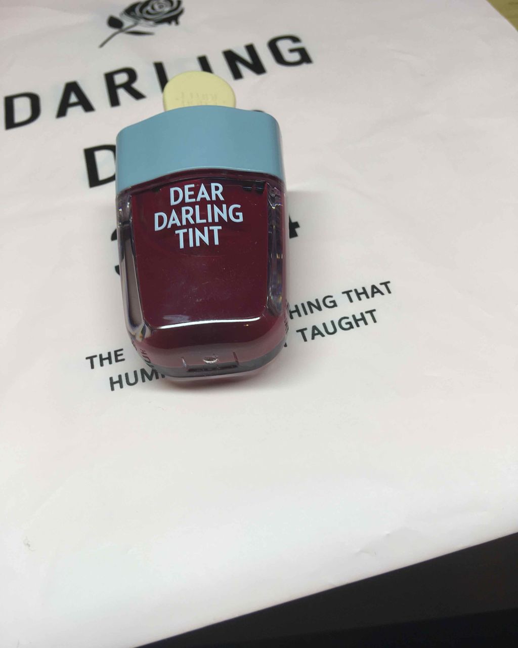 ディアダーリン ウォータージェルティント （アイスティント）/ETUDE/口紅を使ったクチコミ（2枚目）