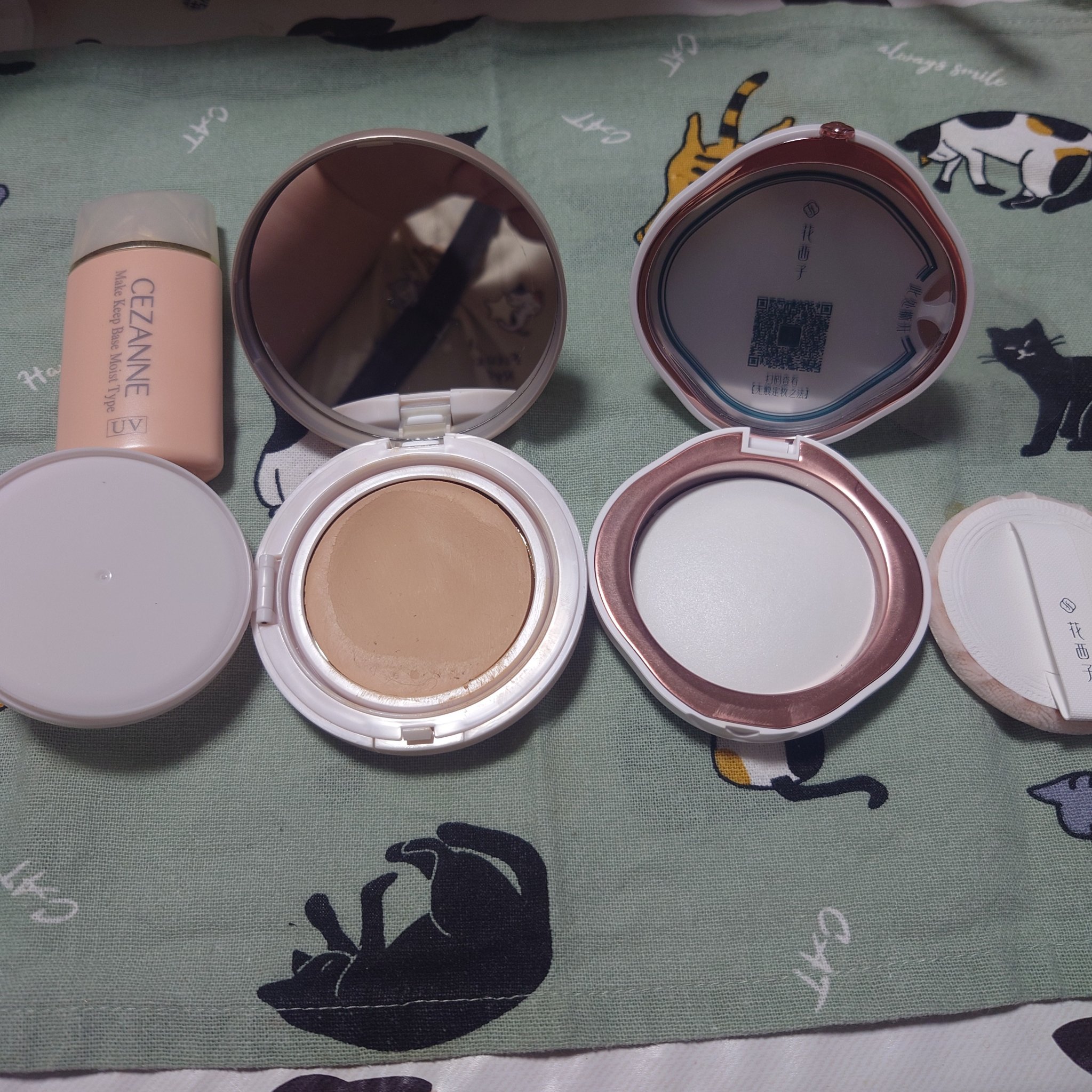 玉養桃花 プレストパウダー 02 セミマット/花西子/プレストパウダーを使ったクチコミ（1枚目）