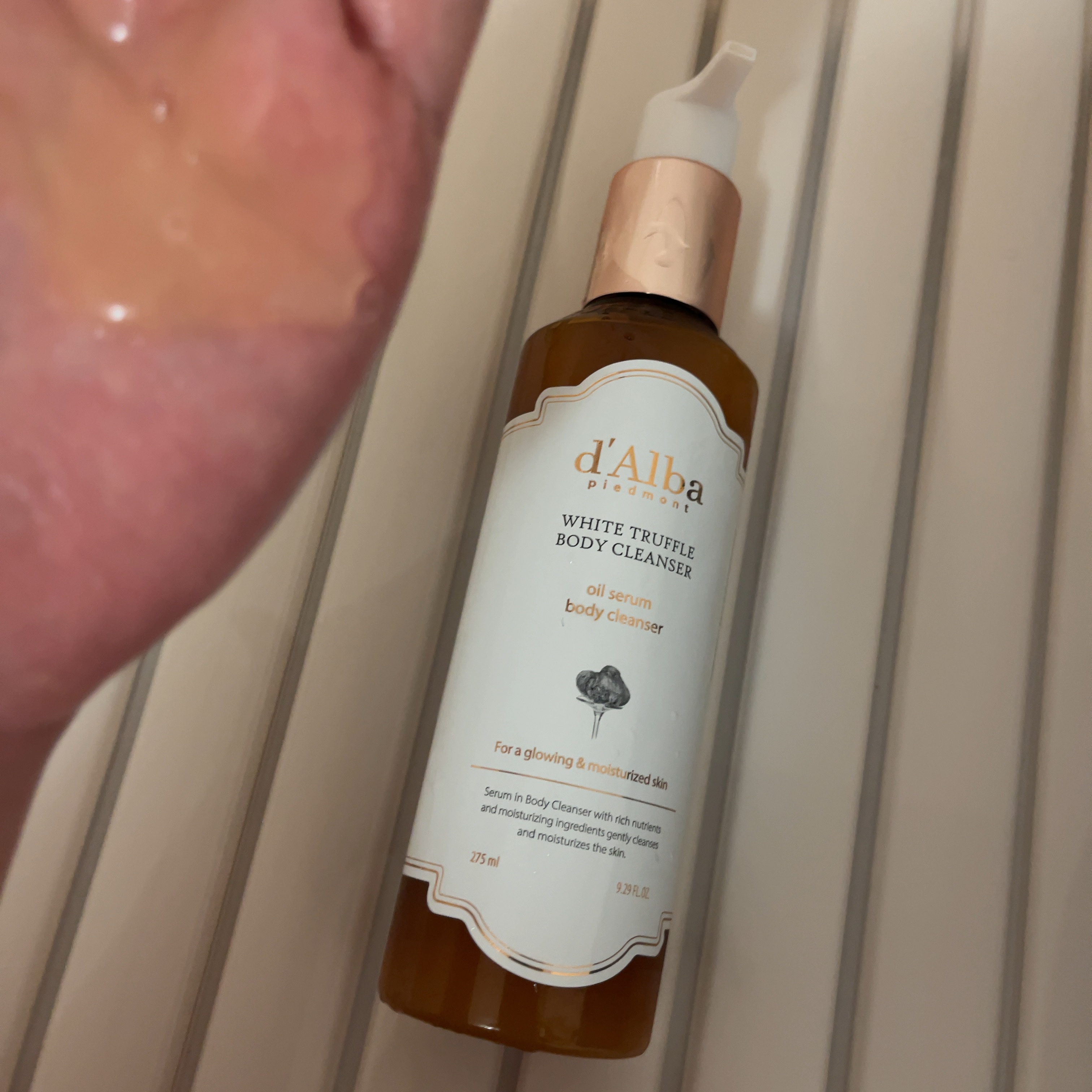 ホワイトトリュフオイルセラムボディクレンザー/ダルバ/インバスケアを使ったクチコミ（2枚目）