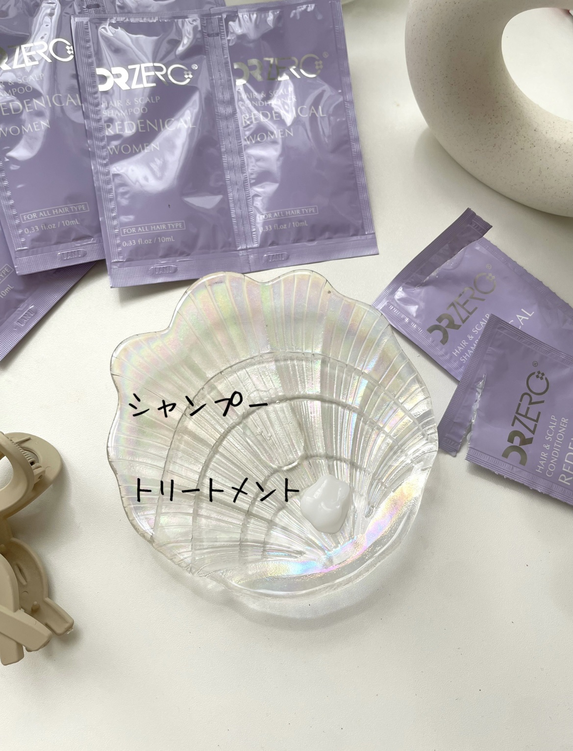 DRZERO リデニカルヘア&スカルプシャンプー／コンディショナーのクチコミ「女性の頭皮の特徴を捉えて作られた
シャントリ𓂃🫧‪

アミノ酸系のシャンプーで泡立ちも良く
洗.....」（2枚目）