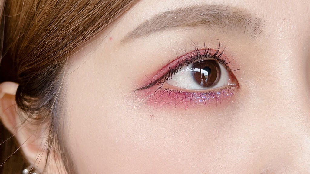 グリッター シャドウ カラー/rom&nd/グリッターを使ったクチコミ（3枚目）