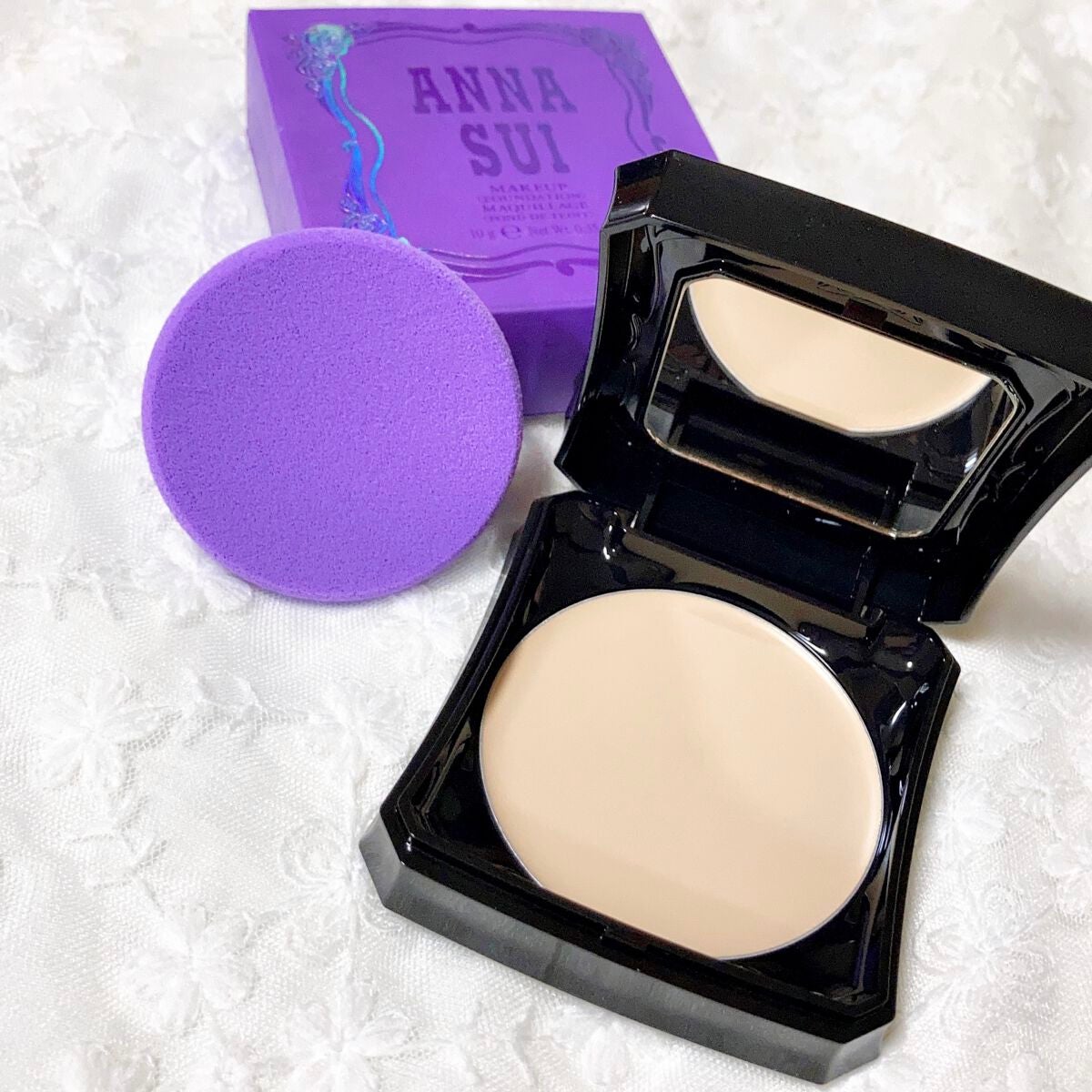 メイクアップ/ANNA SUI/パウダーファンデーションを使ったクチコミ(9枚目)