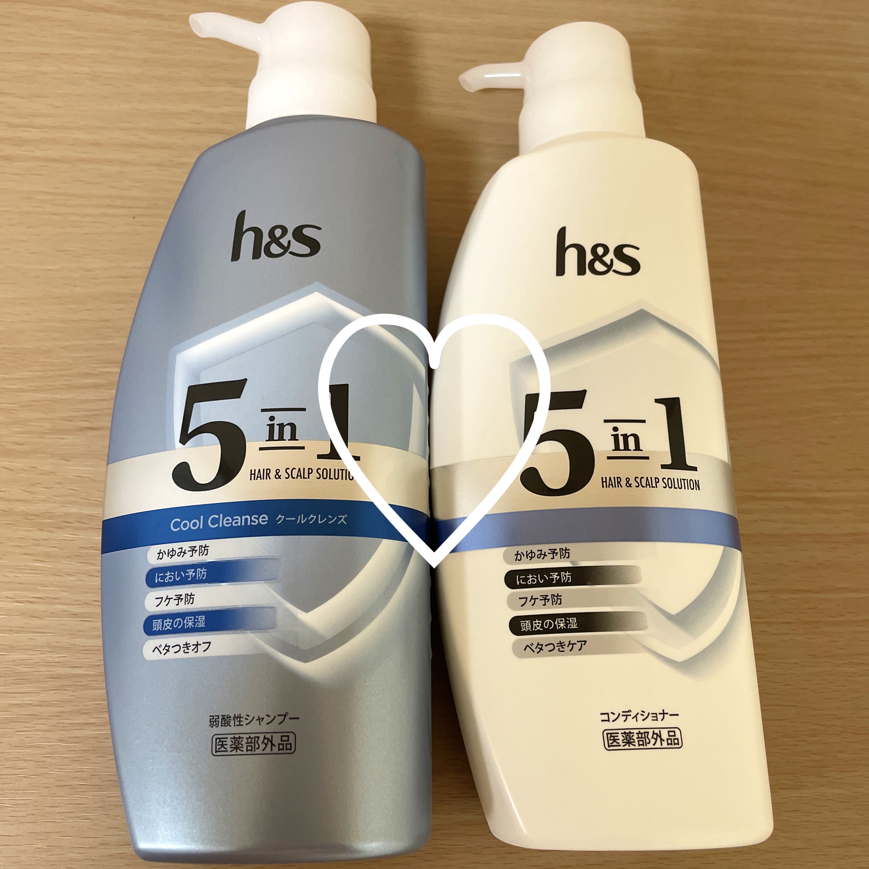 5in1クールモイスチャーシャンプー/コンディショナー/h&s/市販シャンプーを使ったクチコミ（1枚目）