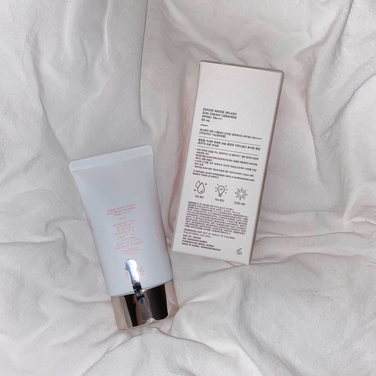 ウォータースプラッシュサンクリーム セラミド/espoir/日焼け止めクリームを使ったクチコミ(2枚目)