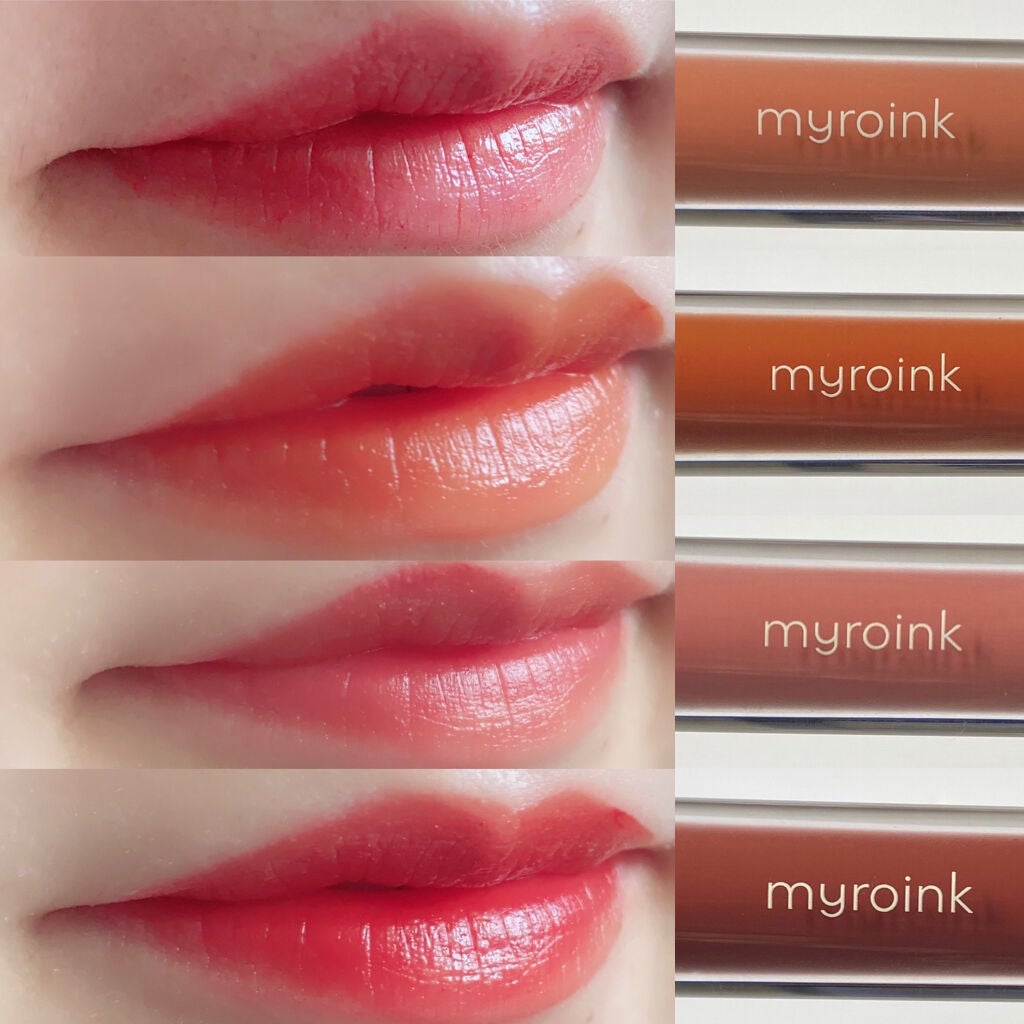 カラーフォーミーリップティント/myroink/リップティントを使ったクチコミ(4枚目)