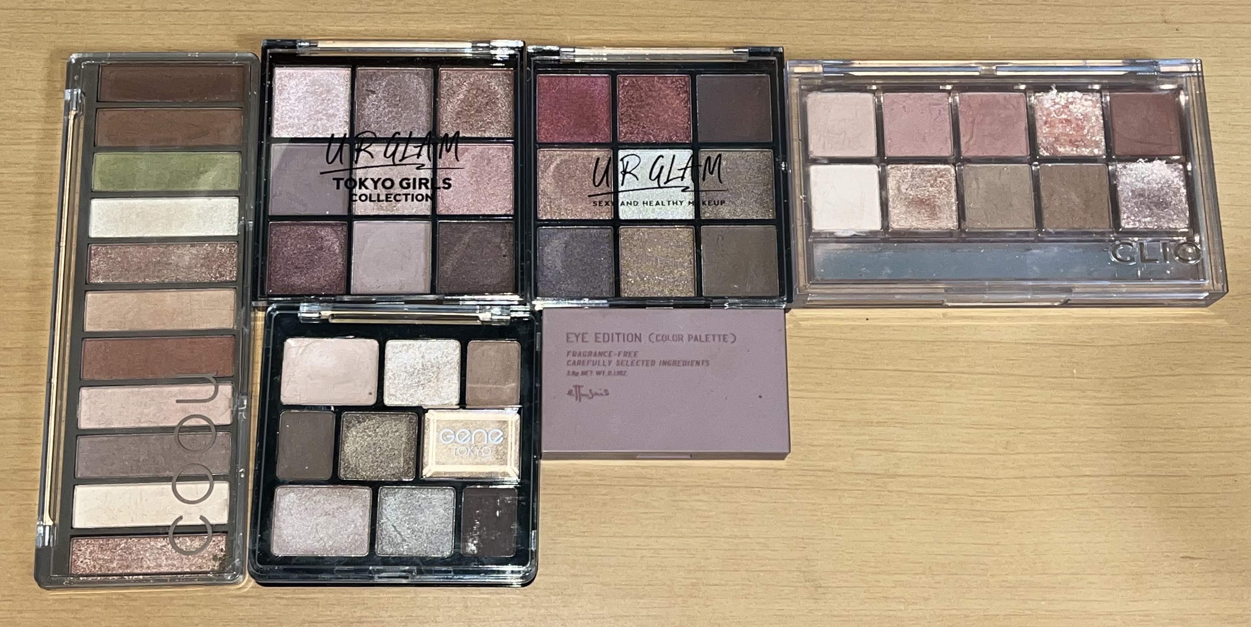 ムードアイシャドウパレット 01/GENE TOKYO/アイシャドウパレットを使ったクチコミ（1枚目）