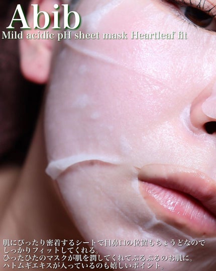 弱酸性pHシートマスク ドクダミフィット/Abib /シートマスク・パックを使ったクチコミ(5枚目)