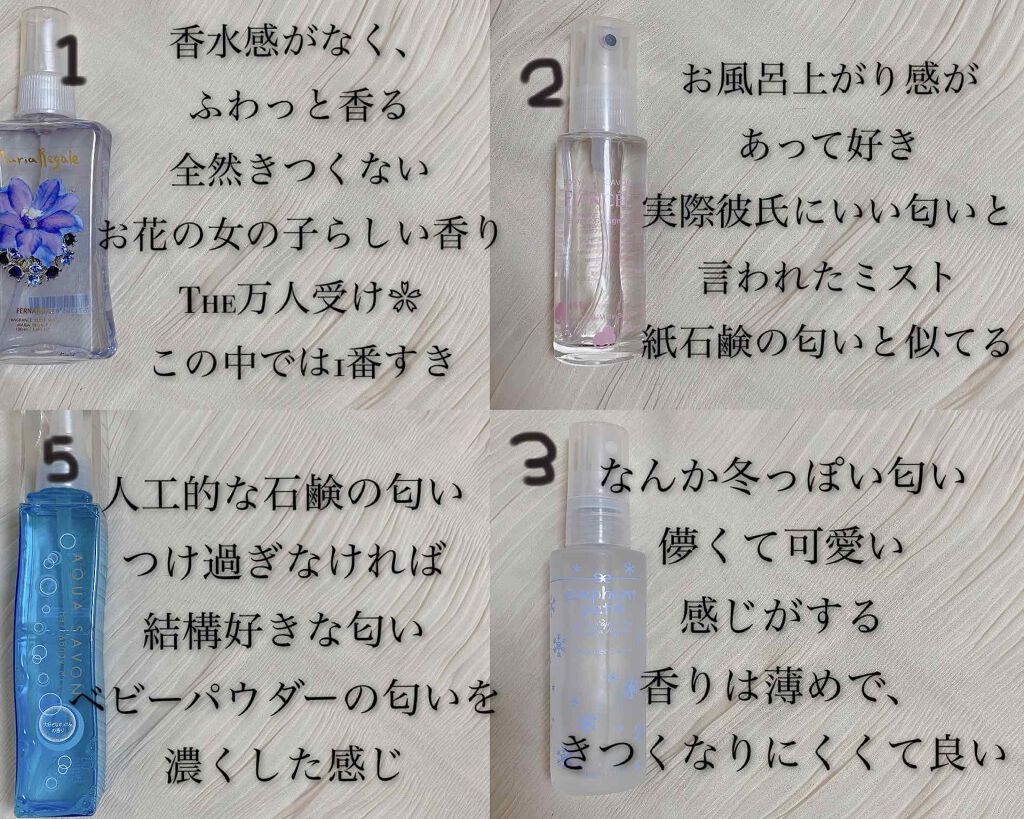 ヘアー＆ボディミスト シャンプーフローラルの香り/アクアシャボン/香水(レディース)を使ったクチコミ（2枚目）