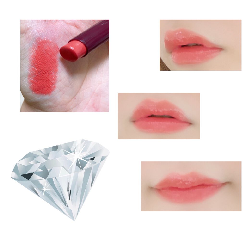 レッドダイヤモンドリップ/人魚之水（LARME DE SIRENE）/口紅を使ったクチコミ（3枚目）
