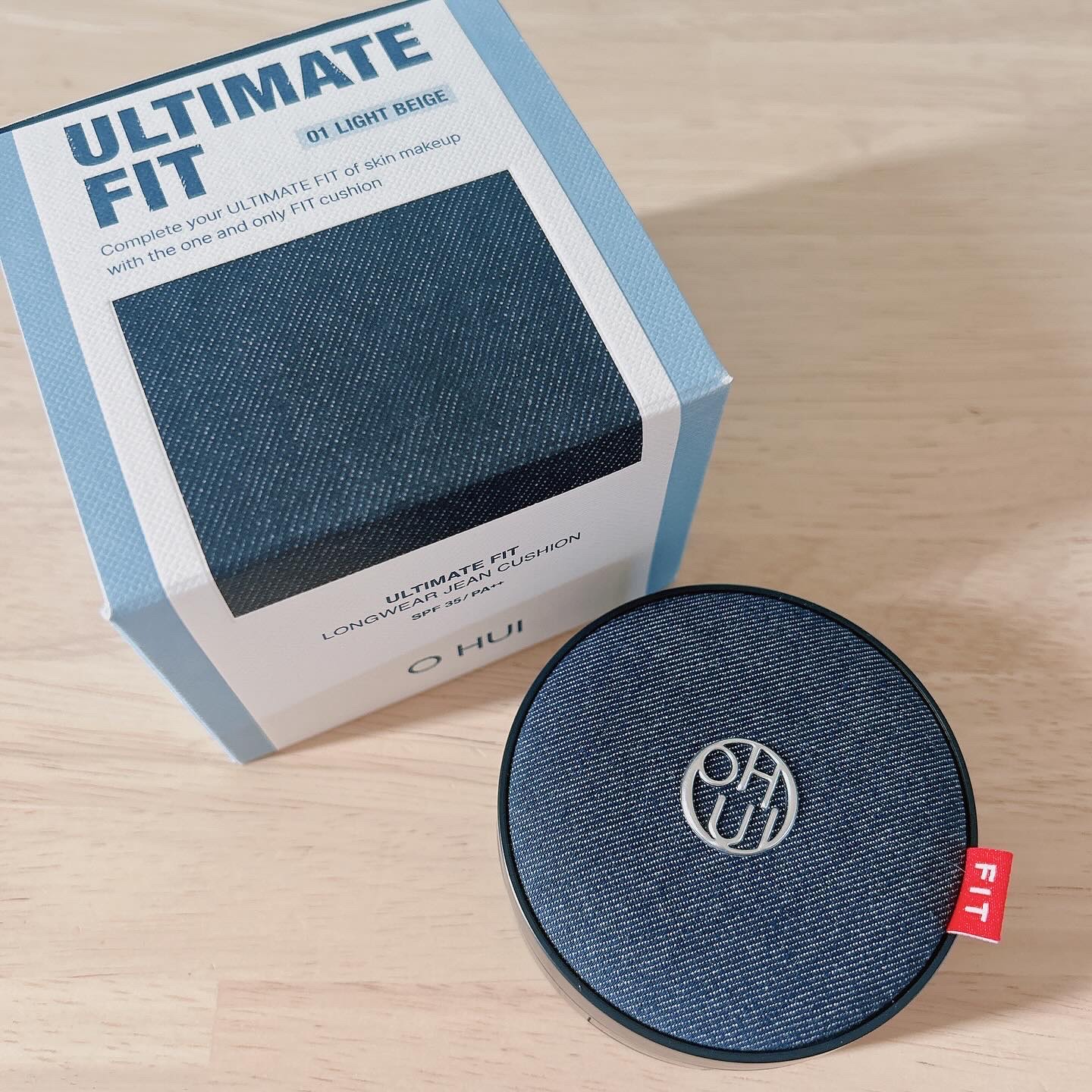 アルティメットフィット ロングウェアデニムクッション/OHUI/クッションファンデーションを使ったクチコミ（1枚目）