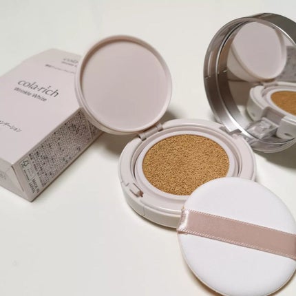 リンクルホワイトクッションファンデーション/コラリッチ/クッションファンデーションを使ったクチコミ(3枚目)