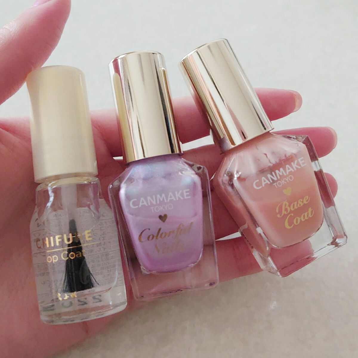 カラフルネイルズ ベースコート/キャンメイク/ネイルベースコートを使ったクチコミ（1枚目）