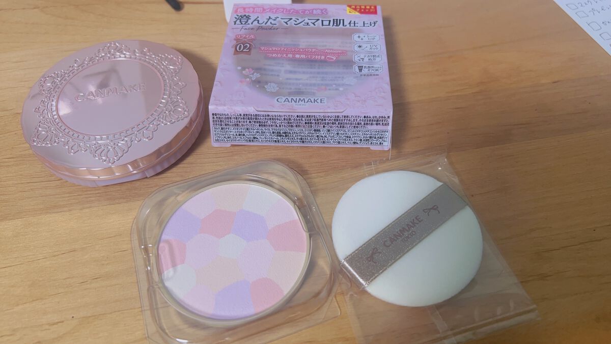 マシュマロフィニッシュパウダー　～Abloom～/キャンメイク/プレストパウダーを使ったクチコミ（3枚目）