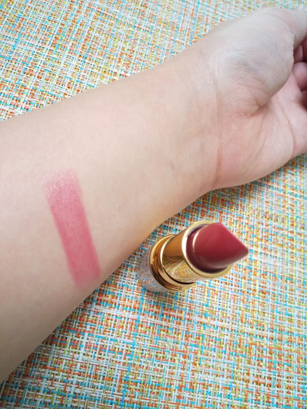 ラスティング リップカラーN 302 ローズ系/CEZANNE/口紅を使ったクチコミ（2枚目）