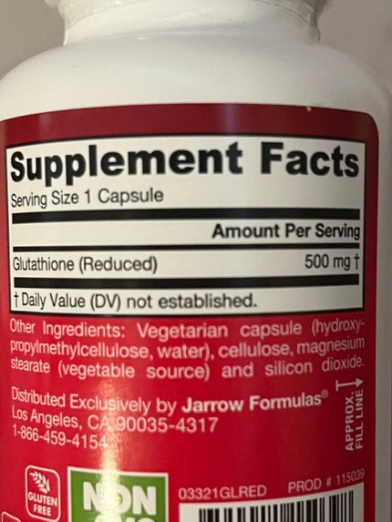 還元型グルタチオン 500mg/Jarrow Formulas/美容サプリメントを使ったクチコミ(3枚目)