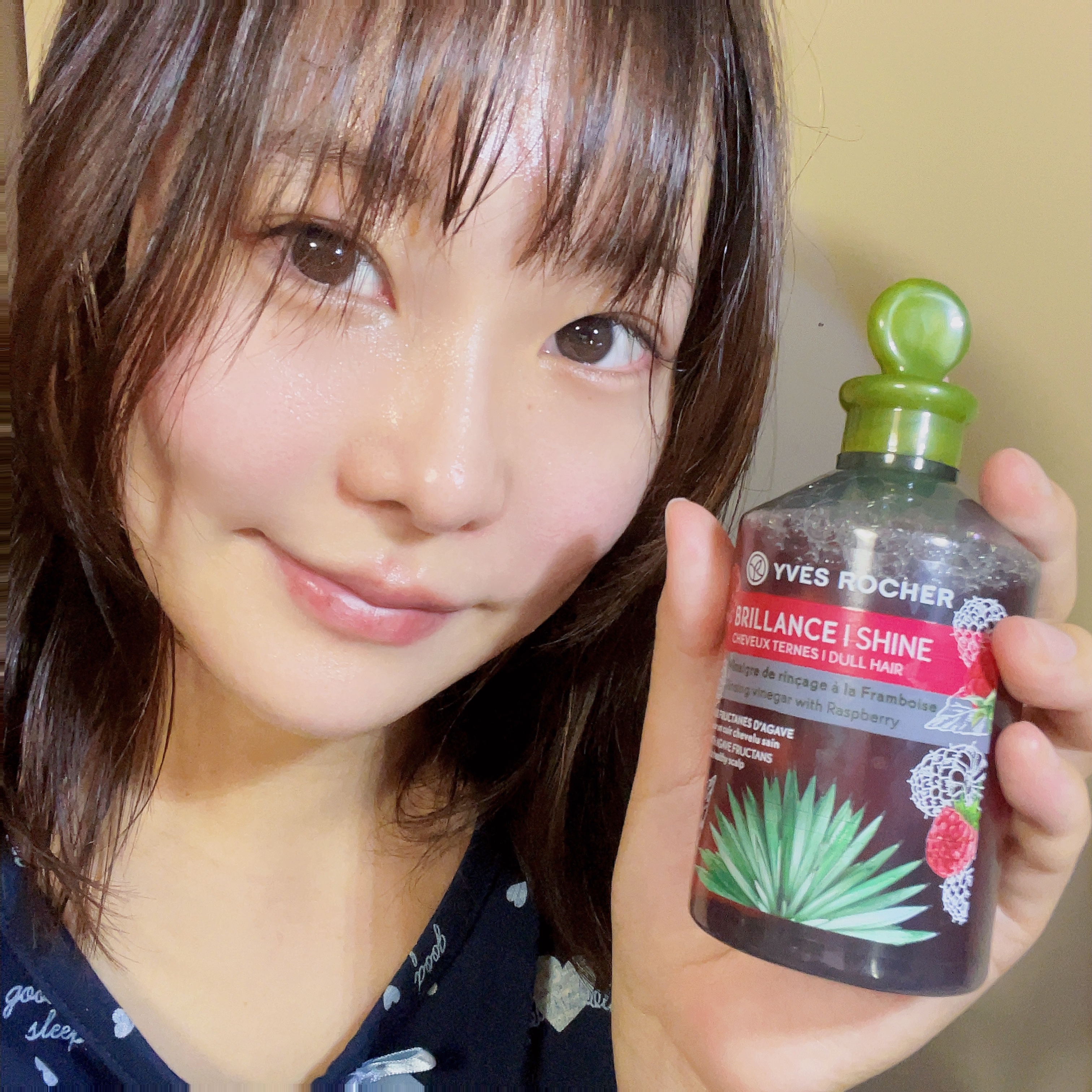 リンシングビネガー シルキーシャイン さらキララズベリー/イヴ・ロシェ/洗い流すヘアトリートメントを使ったクチコミ（3枚目）