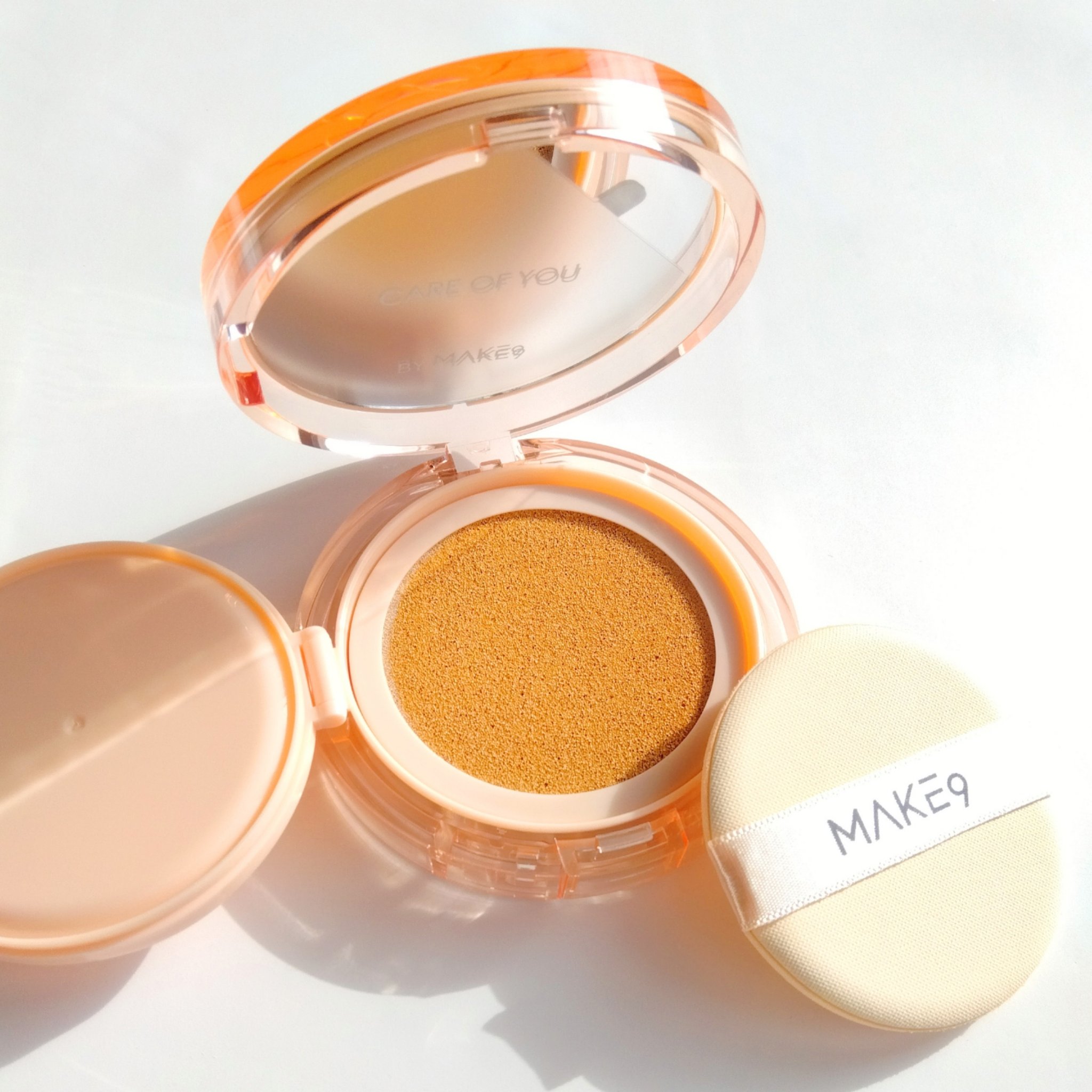 ヌードカーミンググロークッション/MAKE9/クッションファンデーションを使ったクチコミ（3枚目）