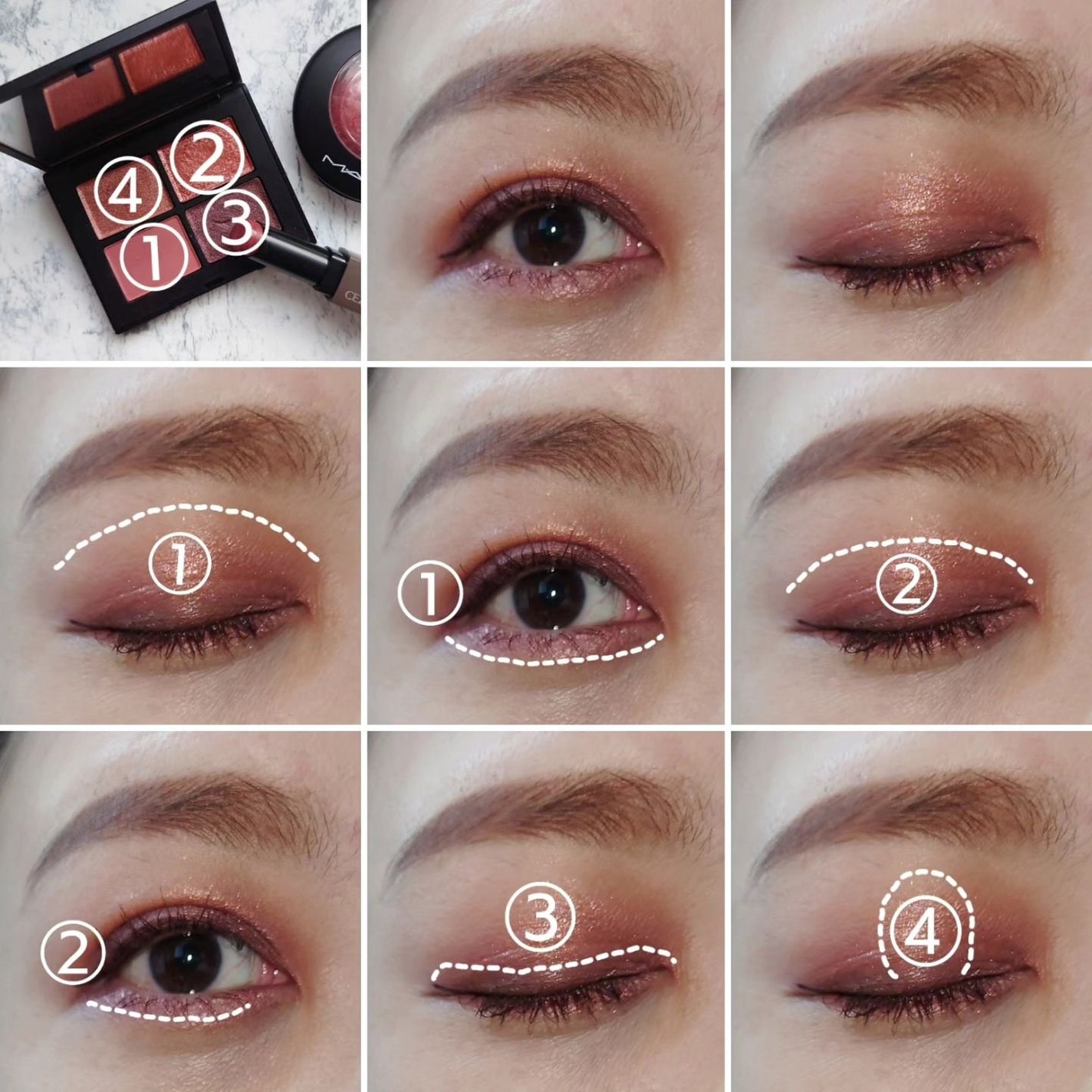 クワッドアイシャドー/NARS/アイシャドウパレットを使ったクチコミ(4枚目)